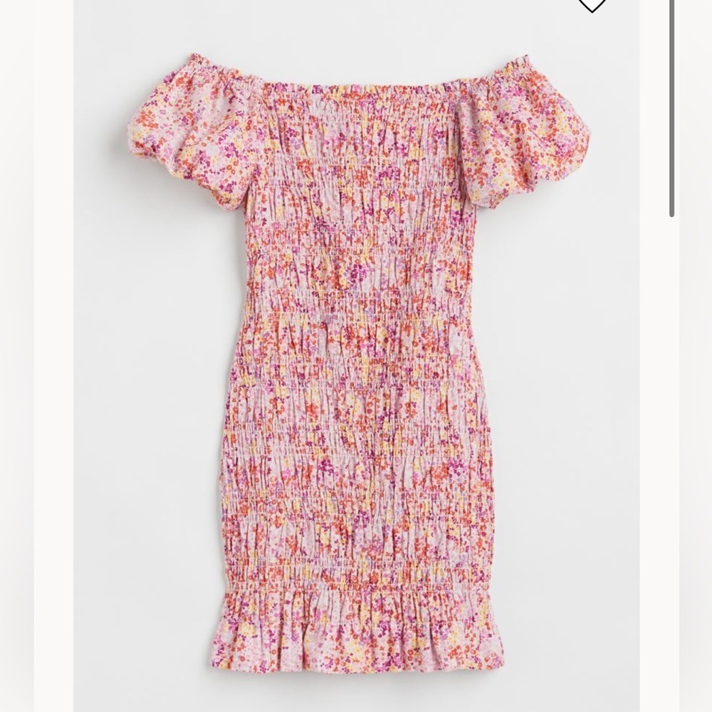 &merci Smocked Pink/White Gingham Dress size small - Picture 3 of 3